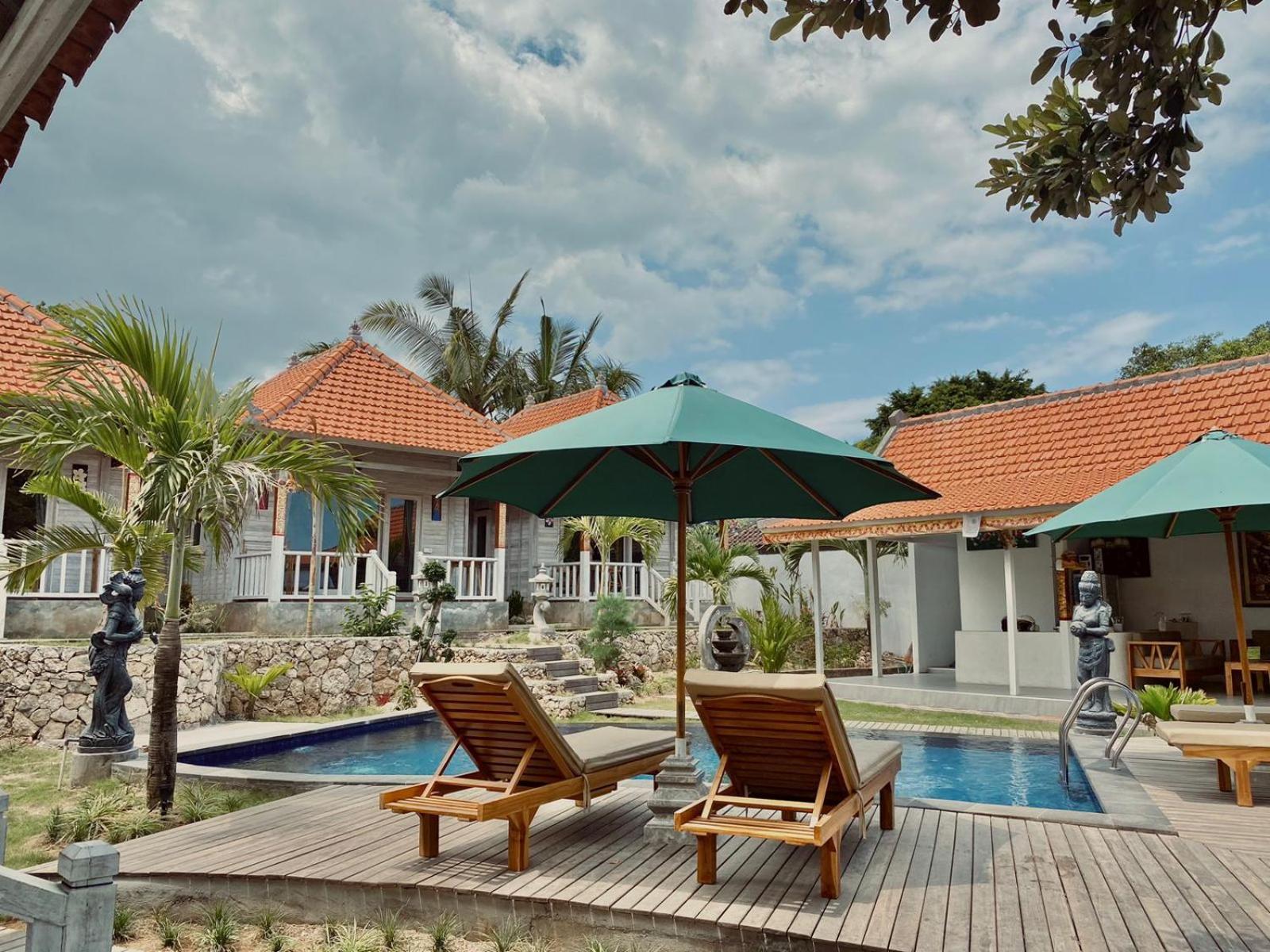 Blue Sky Villa Ceningan Lembongan Exterior foto