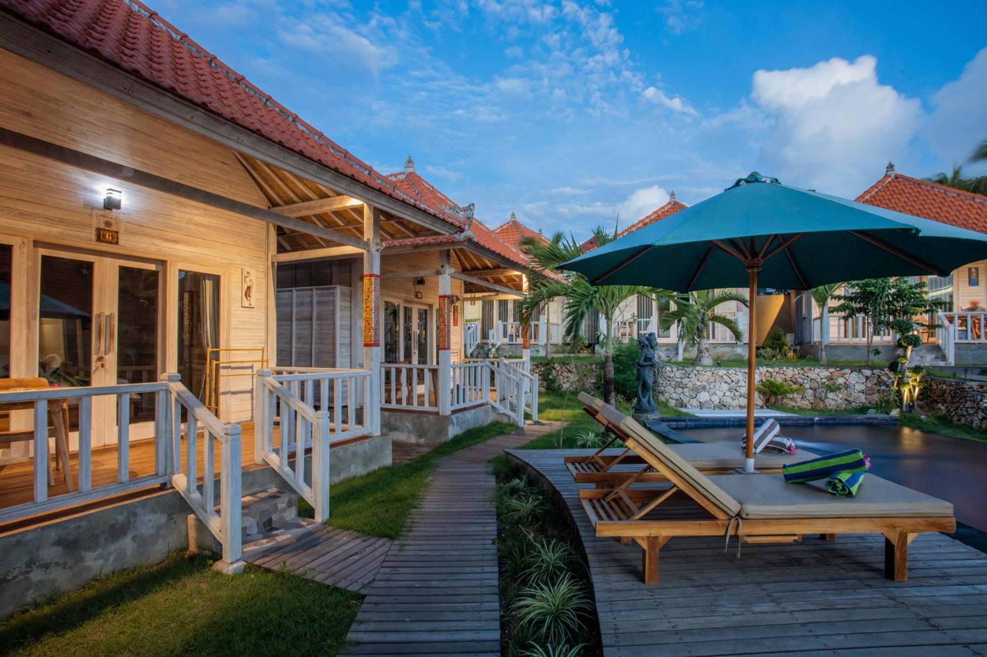 Blue Sky Villa Ceningan Lembongan Exterior foto